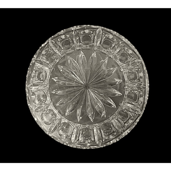 Fifth Avenue VINTAGE Crystal Bowl 6" FAIRMONT Thumbprint Scalloped JAPAN - Picture 6 of 6